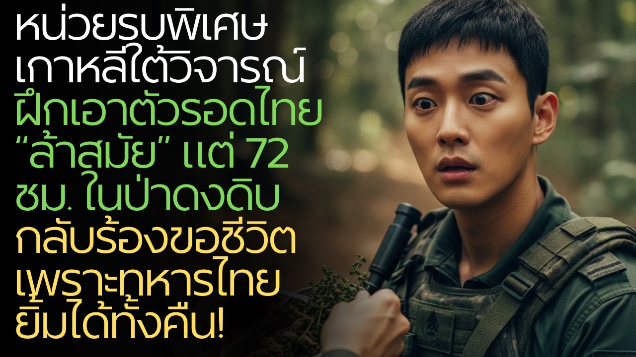เกาหลีใต้บอกฝึกเอาตัวรอดไทยล้าสมัย แต่ 72 ชม. ในป่า กลับขอชีวิตเพราะไทยยิ้มได้ทั้งคืน!