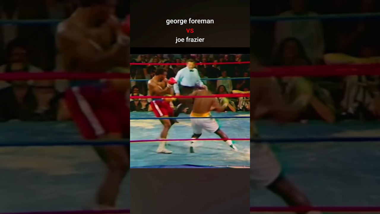 boxing with george foreman vs joe frazier🔥💀....... 