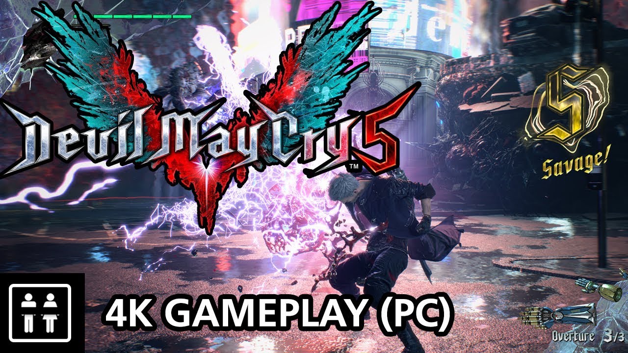 Devil May Cry 5 (PC) Mission One Running At 4K Max Settings
