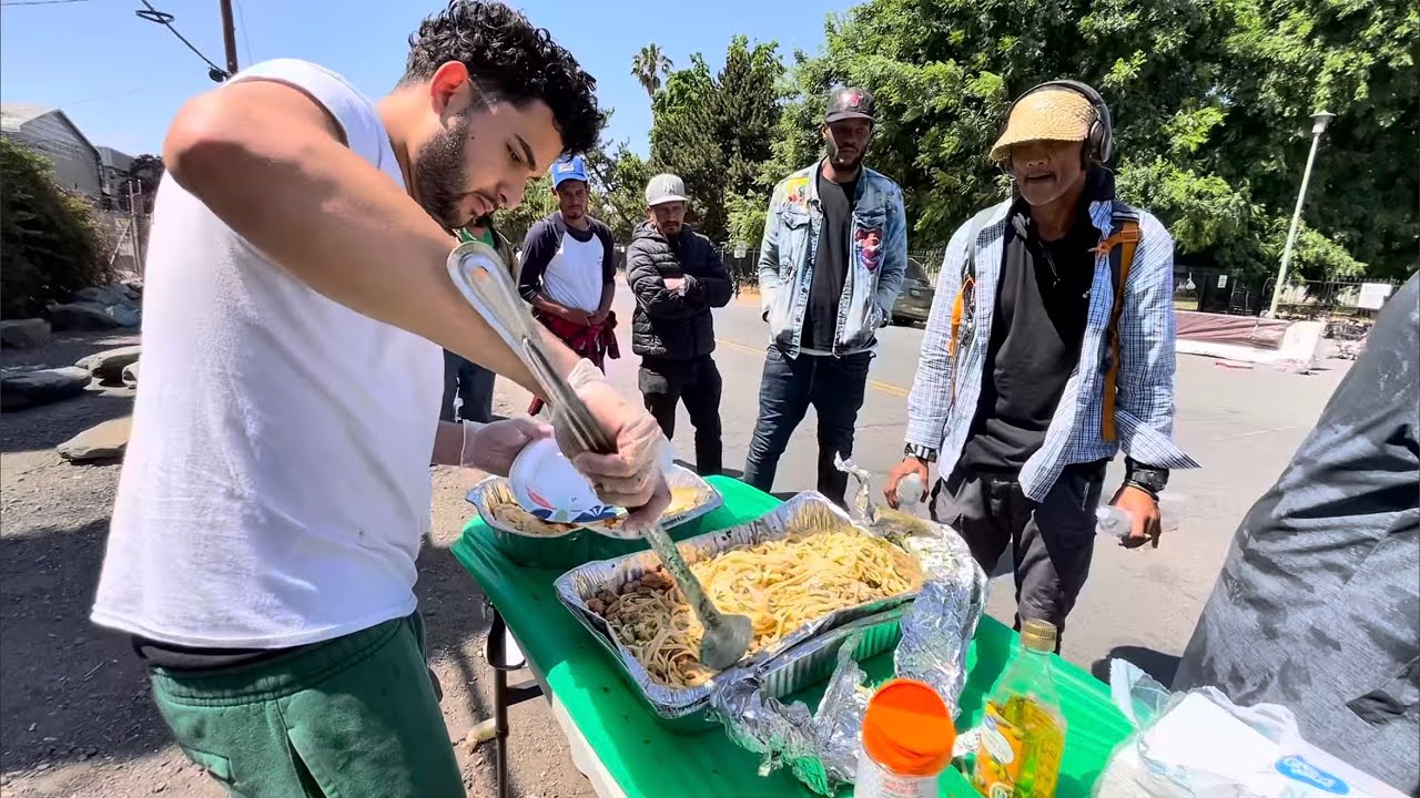 Making 100 Pounds Of Alligator Alfredo For The Homeless!