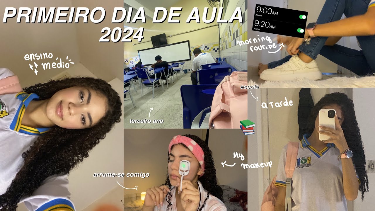 meu primeiro dia de aula 2024 📚 *terceiro ano*