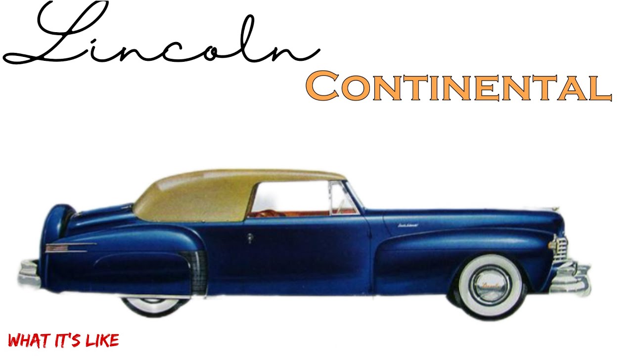 1948 Lincoln Continental￼, the last American ￼V12