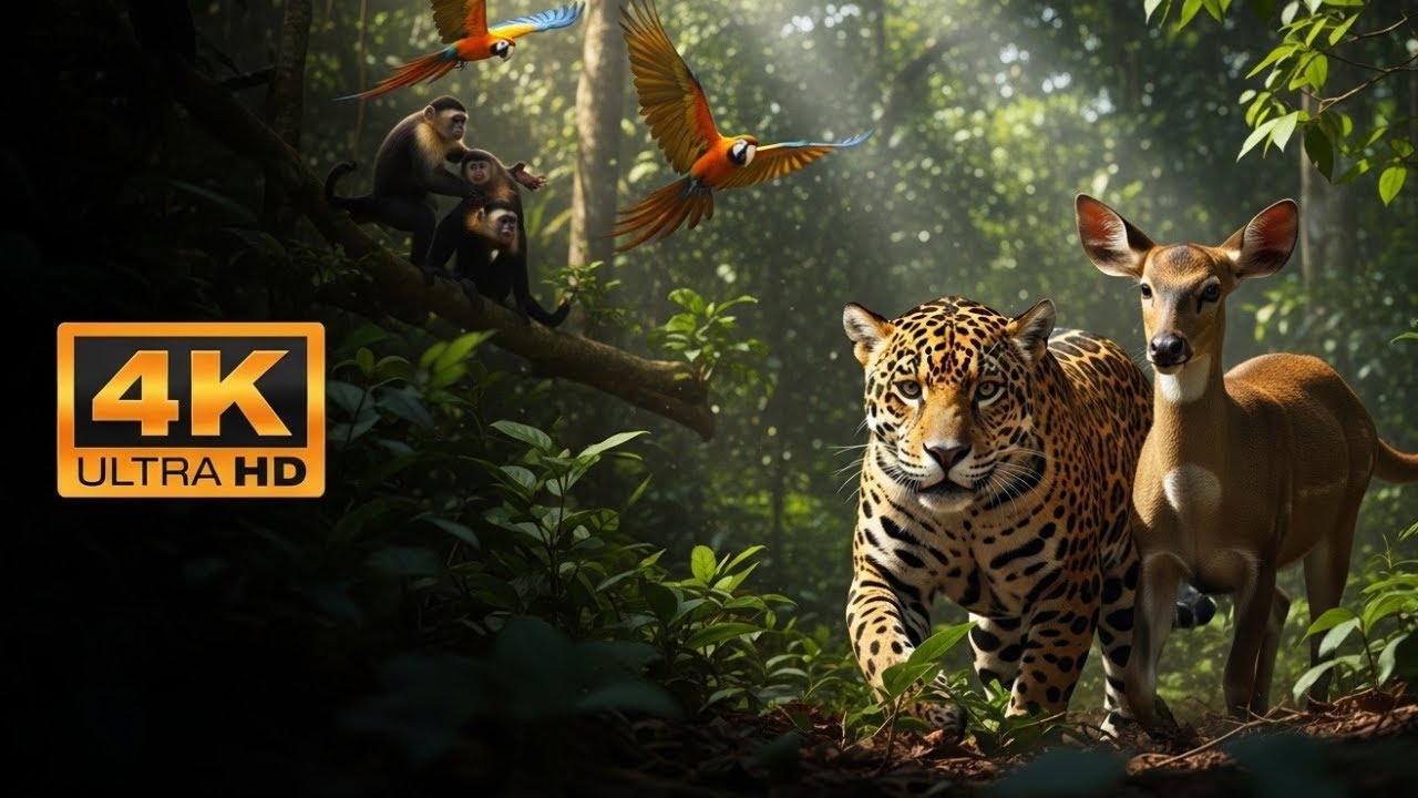 A Gentle Rhythm of the Amazon Forest | Cinematic Animal Documentary in 4K Ultra HD