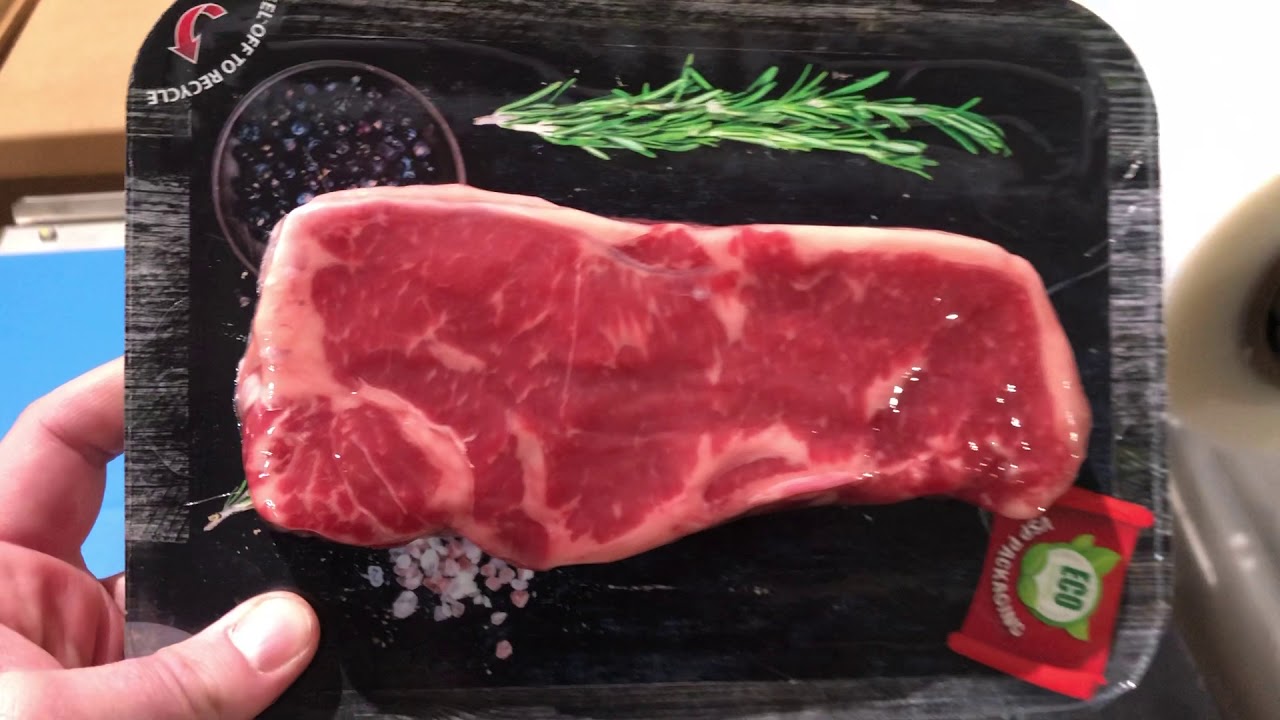 ILPRA America SPEEDY Tray Sealer - NY Strip Meat: Skin Pack to Boards