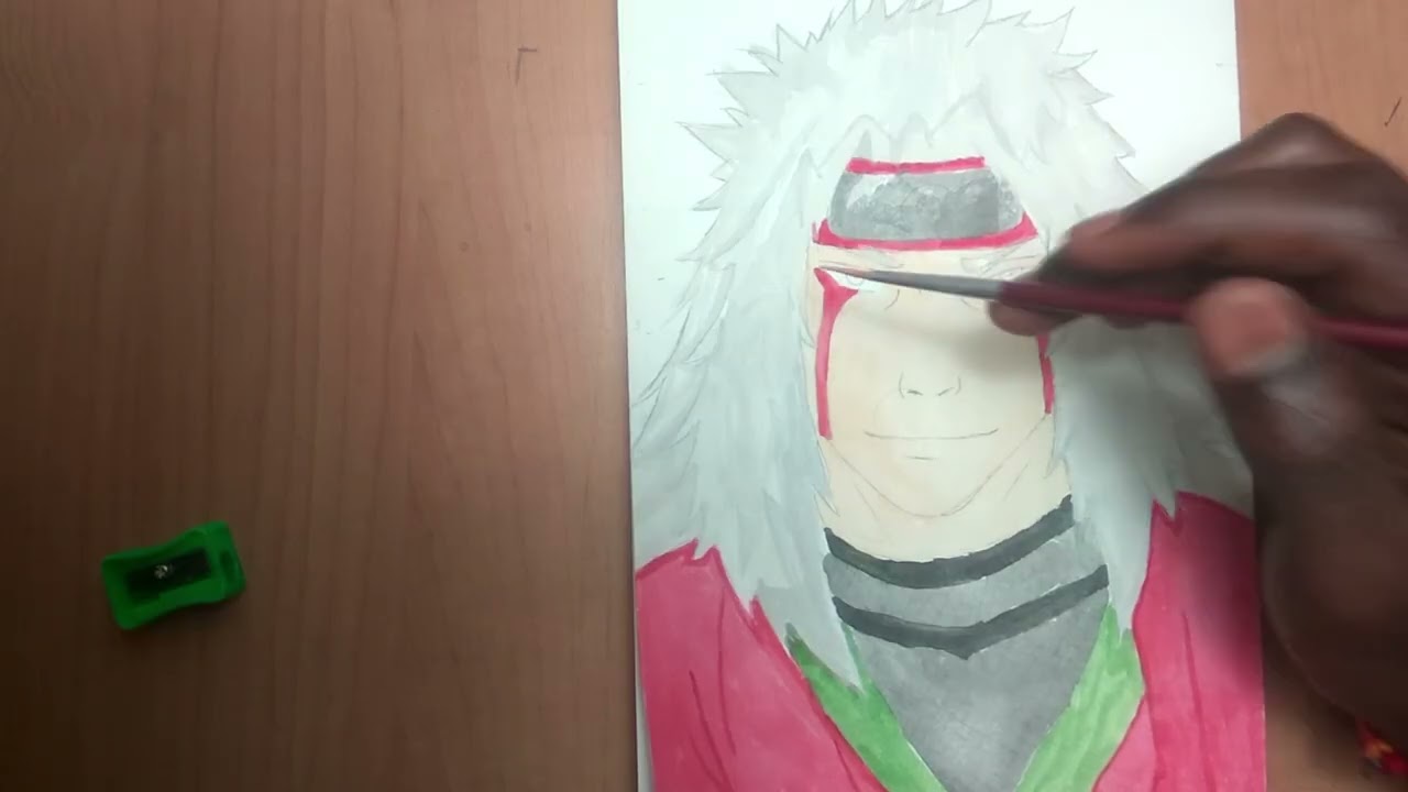 Jiraiya Drawing Tutorial: Pro Tips for Hair and Expressions#drawing #jiraiya #naruto #animeart 