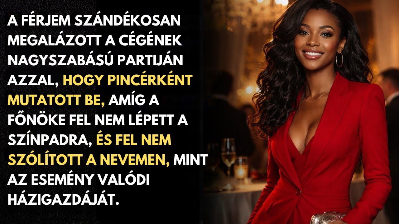 A férjem a cég gáláján bevezetett, mint a háztartási segítségét — míg a vezérigazgató be nem jelente
