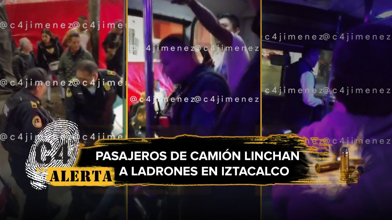 Pasajeros golpean a delincuentes que se subieron a asaltar microbús en Iztacalco, CdMx