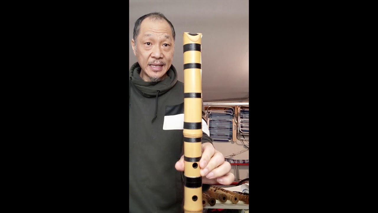 Six Shakuhachi Flutes Demonstration o1.6 to 2.3 lengths