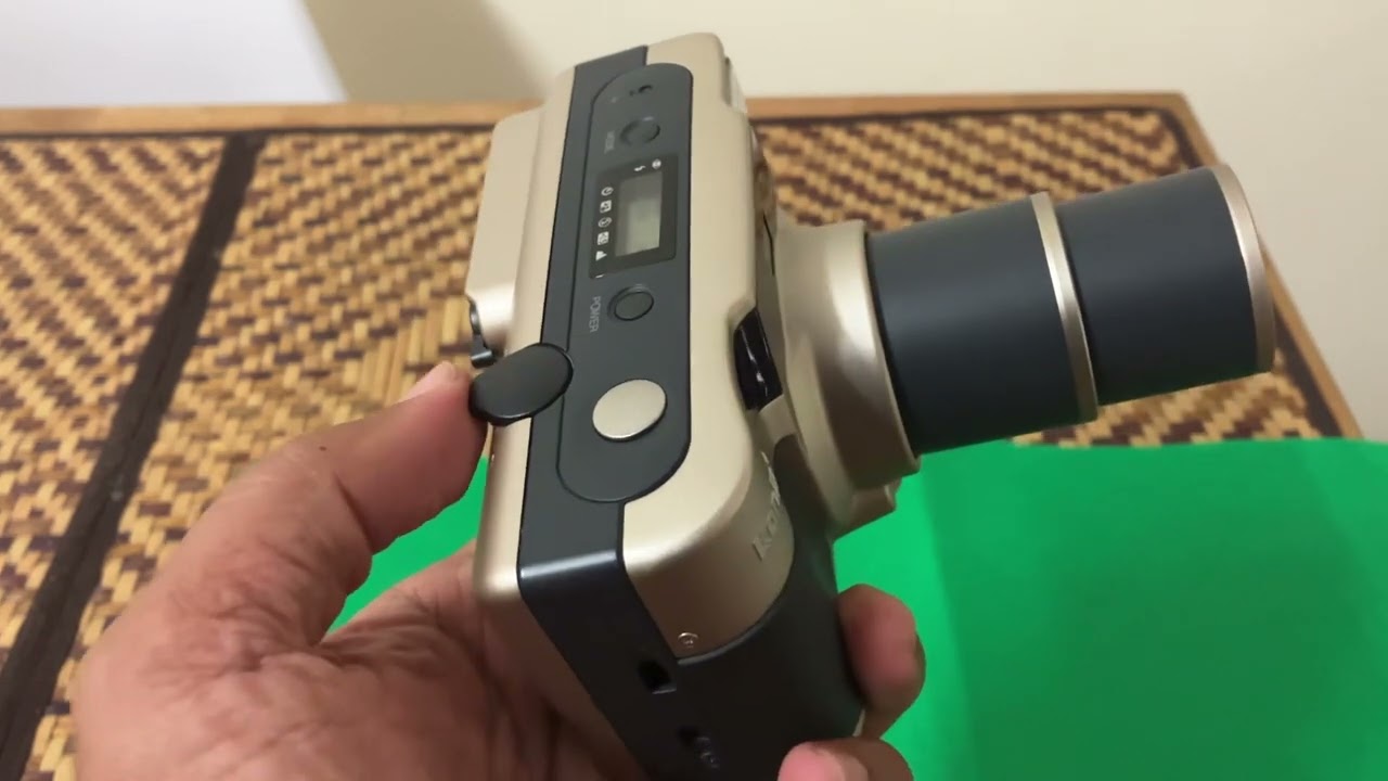 Konica z up 150 vp point and shoot film camera video test