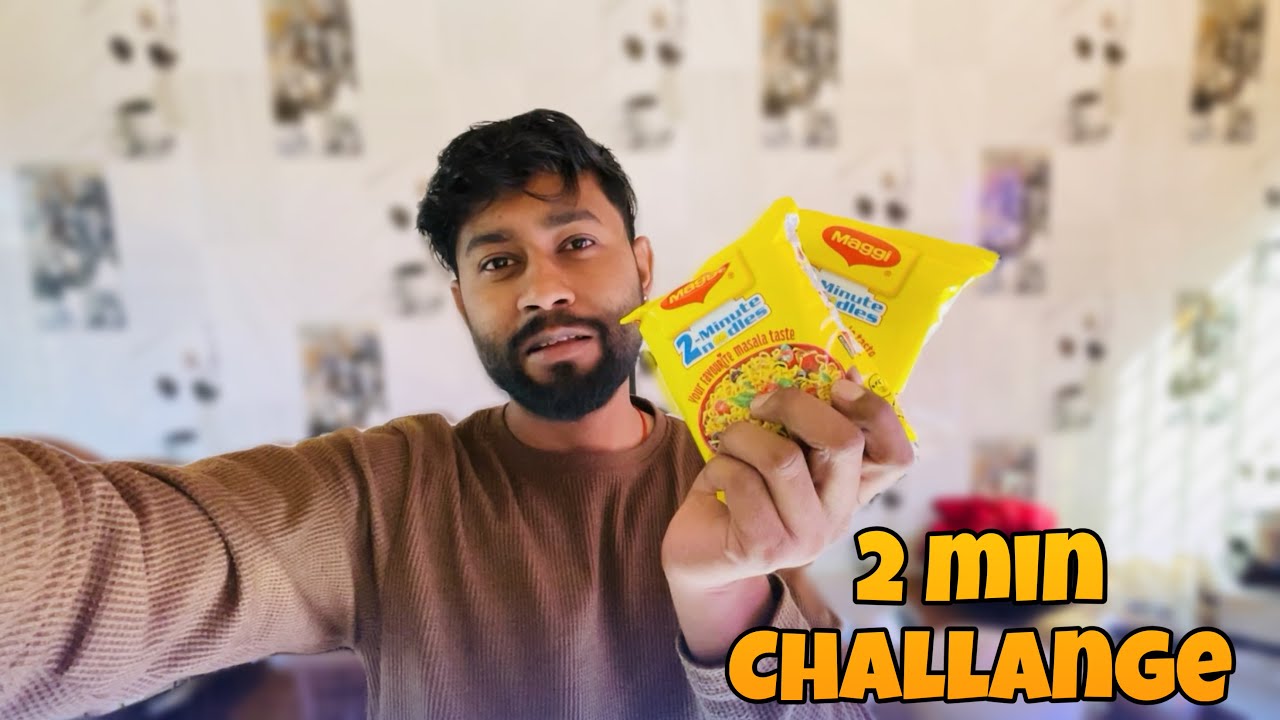 Kya maggie ban payega 2 min mai ?| Maggie challange | Village lifestyle vlog
