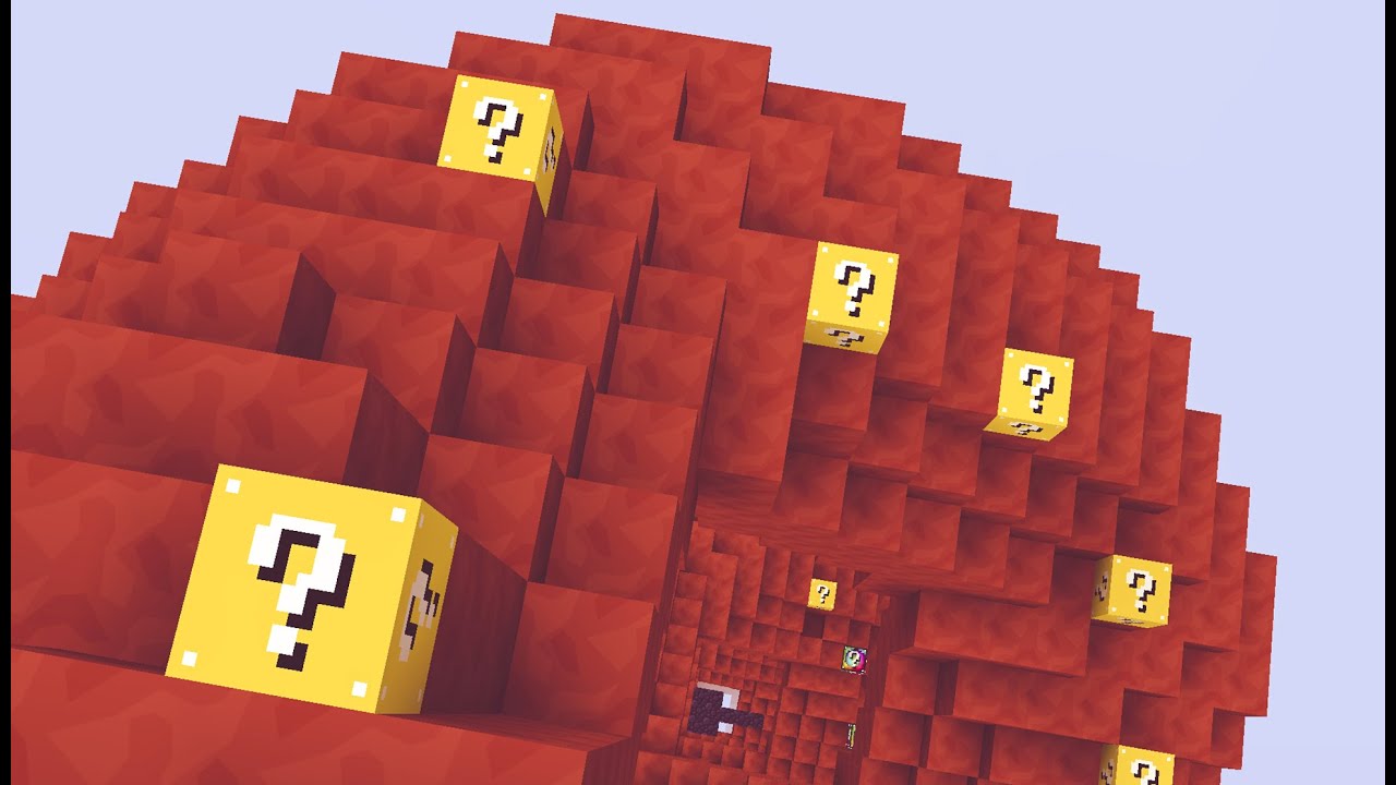 Minecraft LUCKY BLOCK - SPIRAL RACE MAP