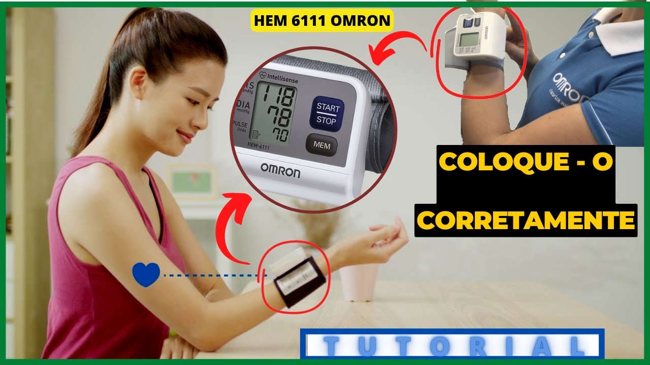 COMO COLOCAR CORRETAMENTE O MEDIDOR DE PRESSÃO DIGITAL OMRON HEM 6111 | @marcio.sphygmus
