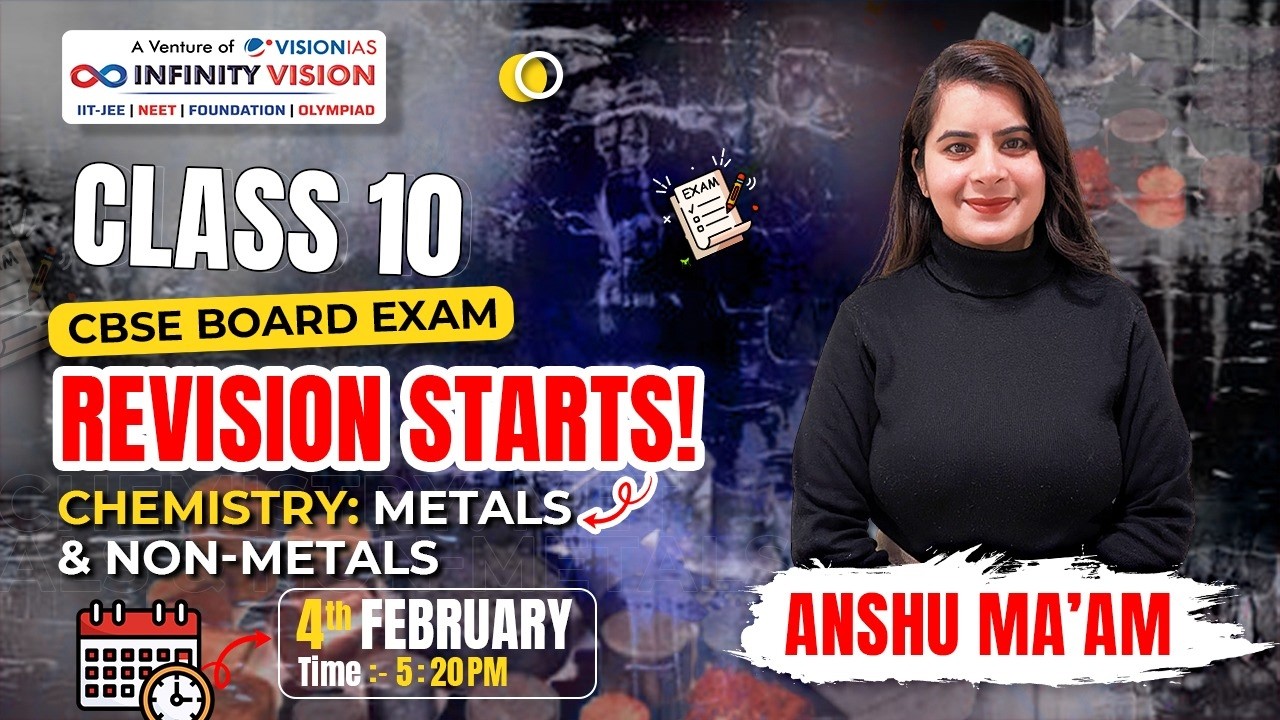 Class 10 Revision  | CBSE Board Exams 2026 Chemistry: Metals and Non-Metals
