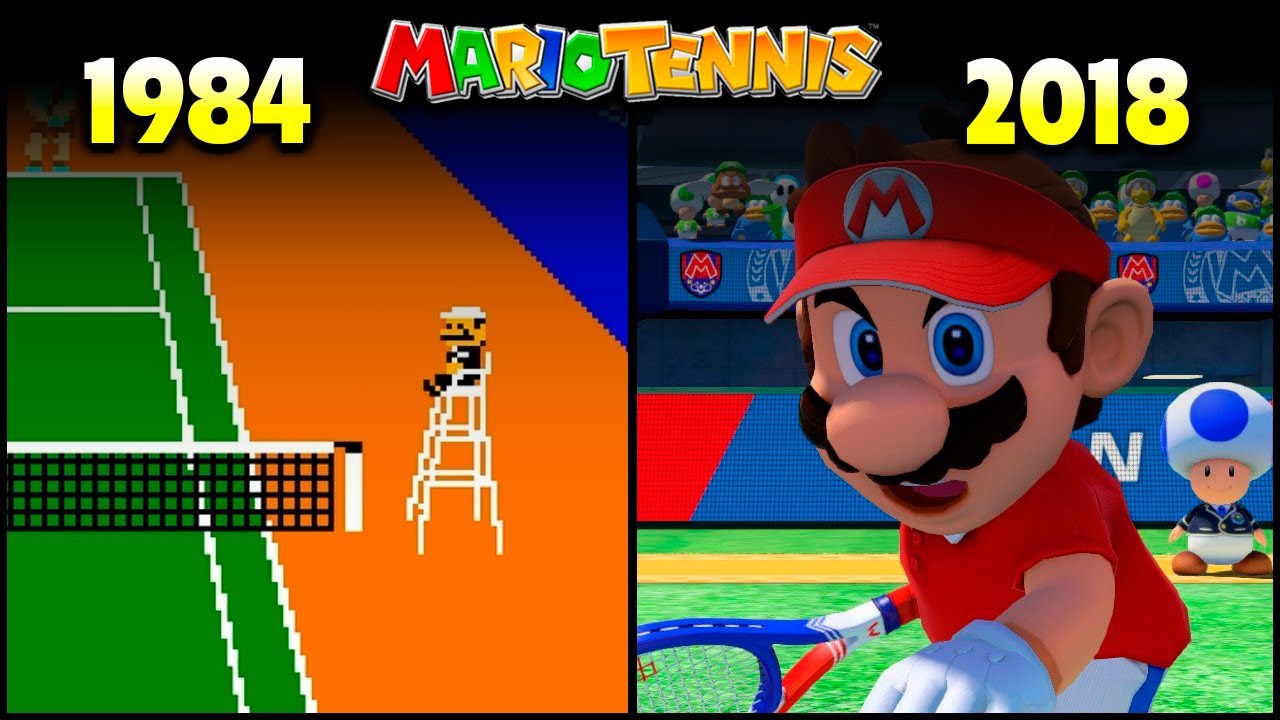 Evolution of Mario Tennis Games (1984 - 2018) - 12 Games