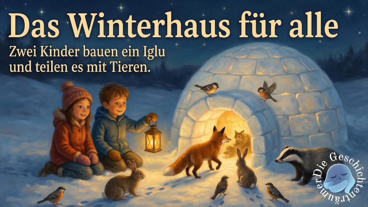 Das Winterhaus für alle – Gute Nacht Geschichte für Kinder