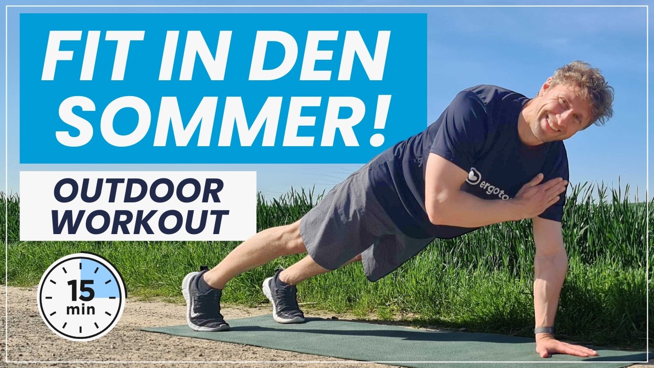 Das beste 15 Min. Outdoor Training ohne Geräte l Draußen trainieren
