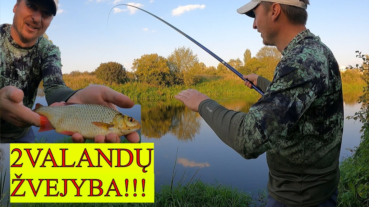 Nulėkiau porai valandų po darbo į Nevėžį.Žvejyba plūdine meškere rudeni upėje