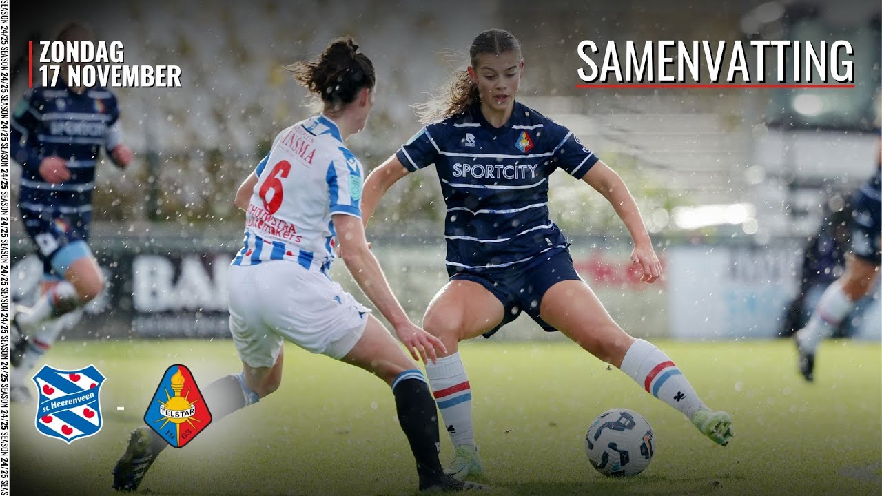 LEKKERE UITHAAL VAN CHINATSU KIRA | Highlights sc Heerenveen - Telstar | Azerion Vrouwen Eredivisie