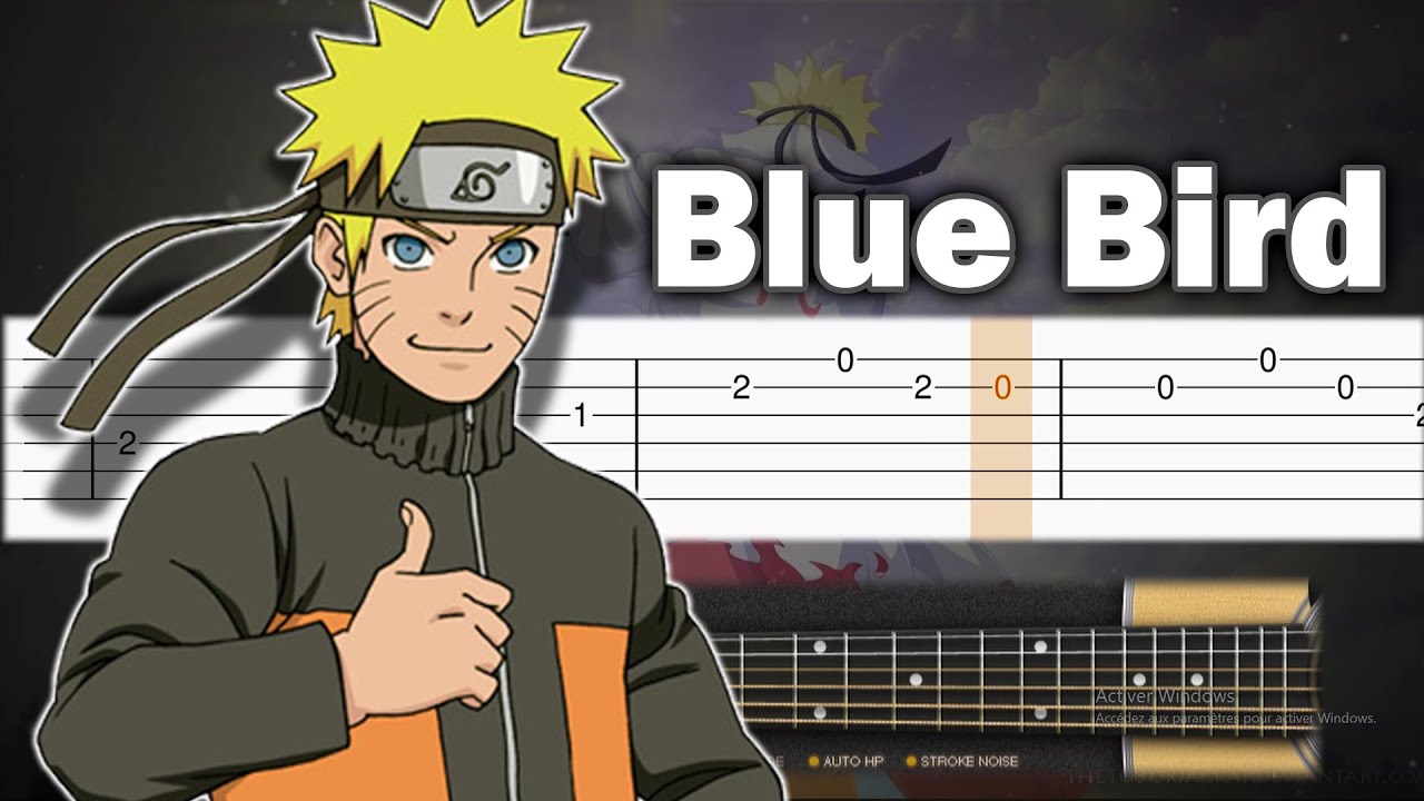 Naruto Shippuden OP 3 - Blue Bird - Guitar tutorial (TAB)