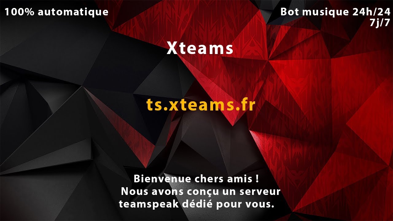 Notre projet teamspeak communautaire 100% automatique !!