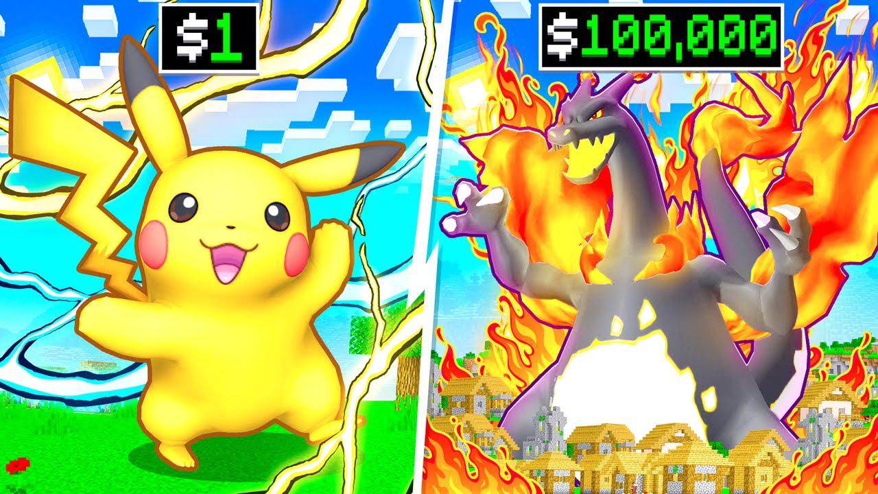 $1 Vs $100,000 GMAX POKEMON in Minecraft PIXELMON!