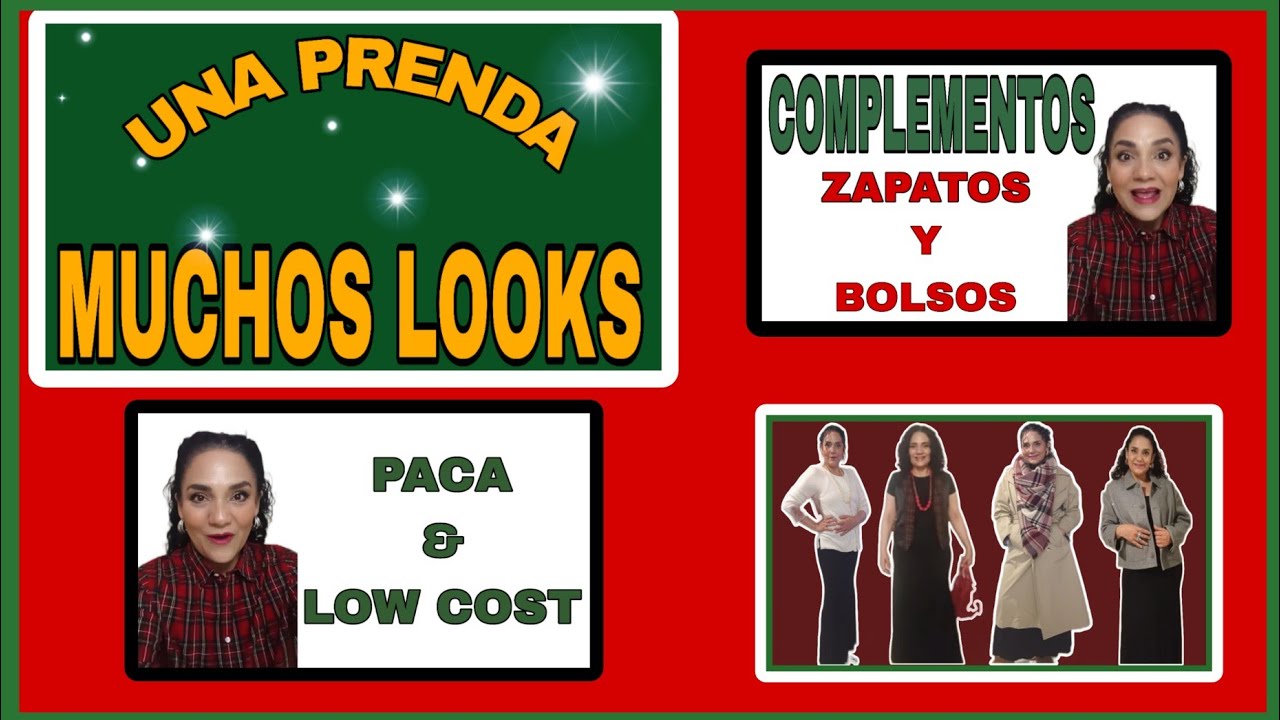 PACA & LOW COST- 1 PRENDA-MUCHOS LOOKS (COMBINANDO UNA FALDA NEGRA BASICA)👜🥾🩴👡🧥🤑