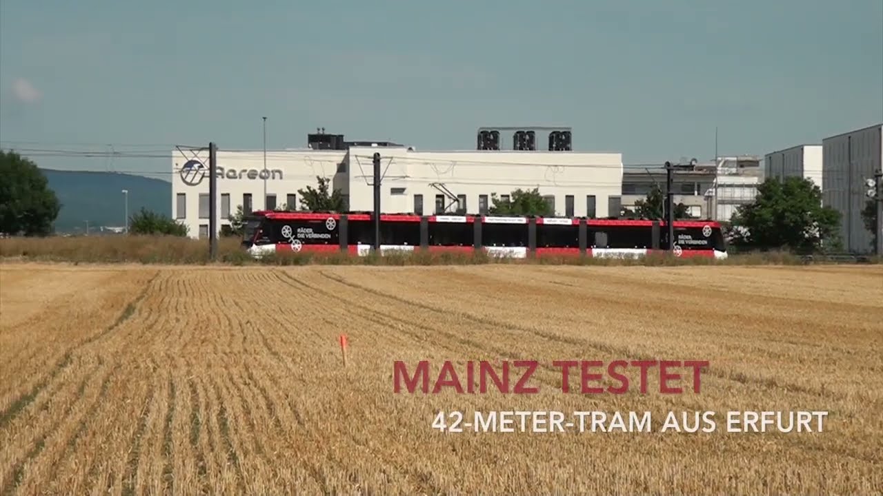 Mainz testet 42 Meter lange Straßenbahn