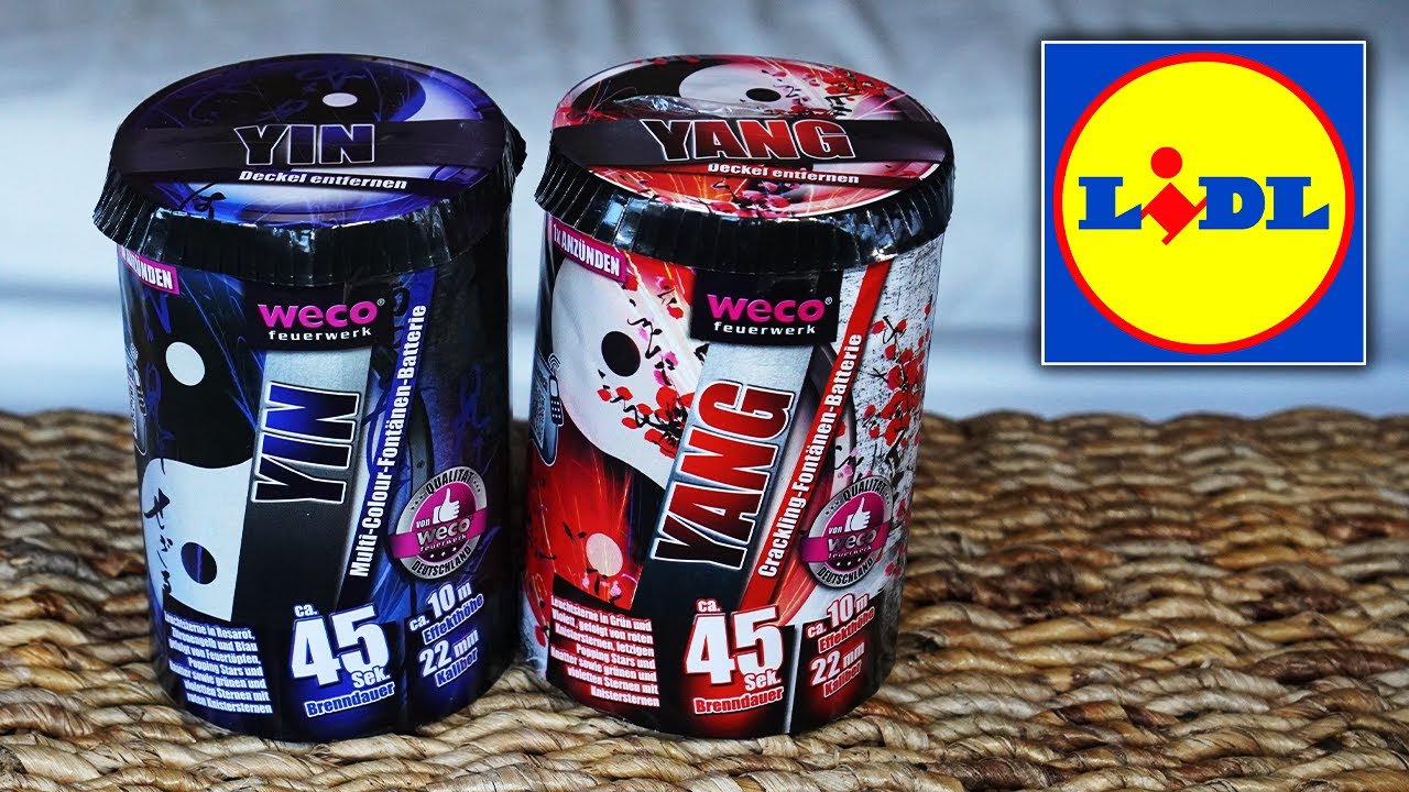 Yin & Yang von Lidl🔥| Weco Feuerwerk Fontäne Silvester 2025/2026