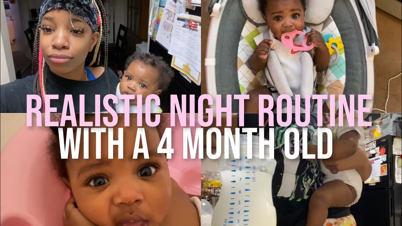 realistic teen mom night routine with a 4 month old