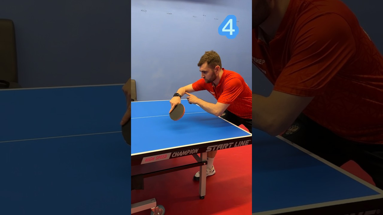 How do backhand push? Footwork for short ball. #tabletennis #shorts #phonk