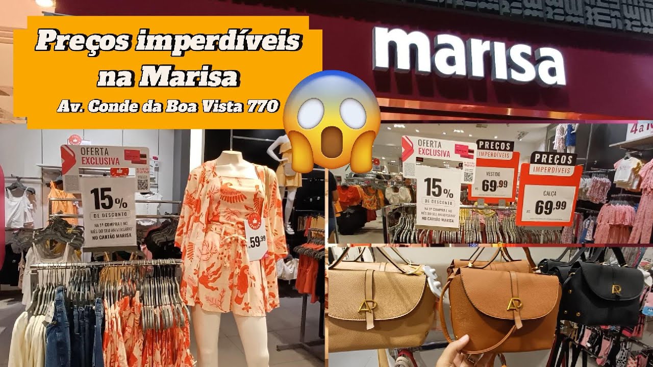 PREÇOS IMPERDÍVEIS NA LOJA MARISA - CONDE DA BOA VISTA
