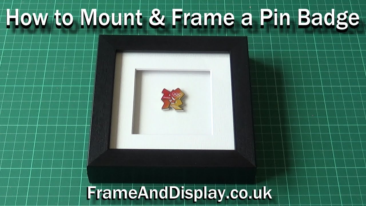 How to frame a Pin Badge