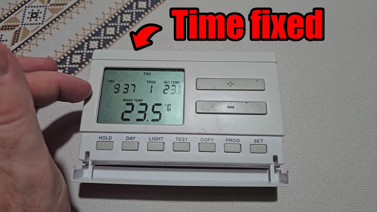 Как установить время на термостате COMPUTHERM Q7RF