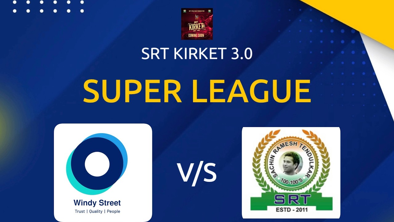 SRT KIRKET 3.0 WINDY STREET vs SRT#cricheroes #cricket #notification #cricketlive #livecricketmatch
