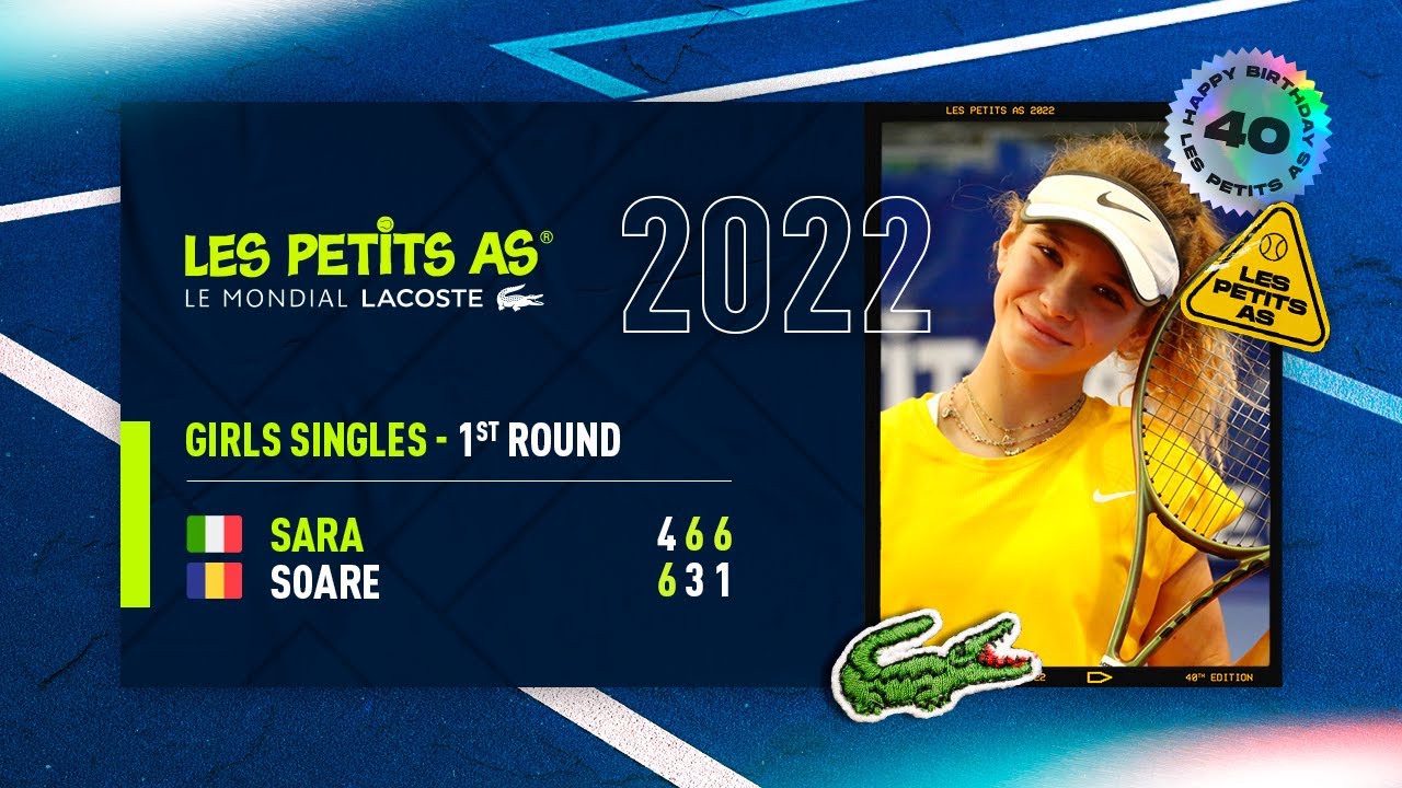 Les Petits As 2022 | Girls 1st Round | Angelica Sara vs. Andreea Diana Soare