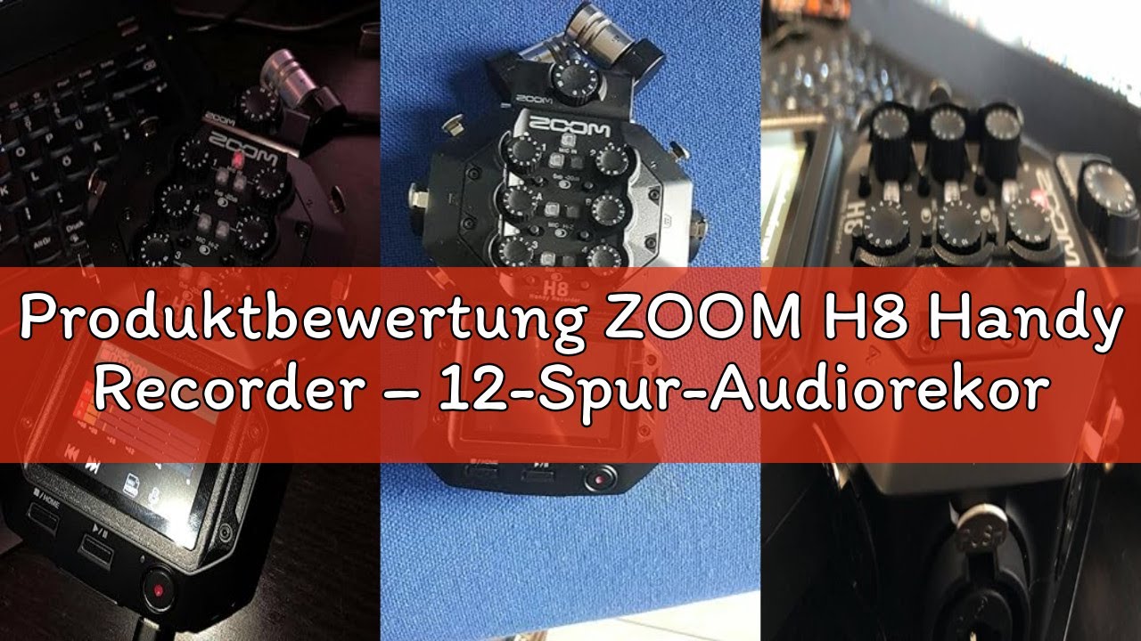 Produktbewertung ZOOM H8 Handy Recorder – 12-Spur-Audiorekorder mit Touchscreen und App-Bedienung, a