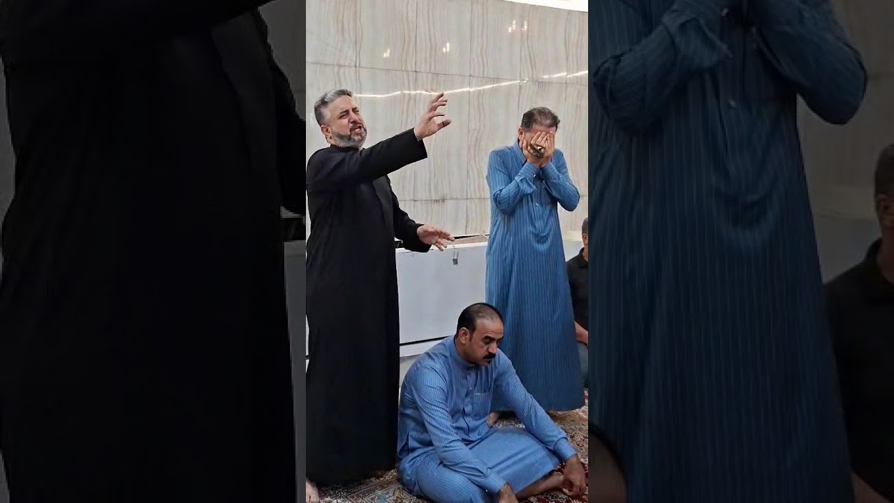 من صحن الحسين ع قرب من قبر الشاعر كاظم المنظور الكربلائي  م عقيل البرشي 