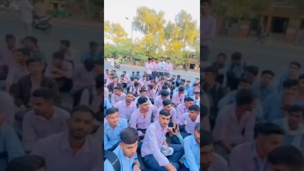 collector office ( #news pali) Protest against college corruption.