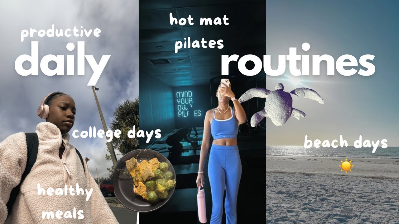 a productive week in my 20 something’s life | hot pilates + “first day”of college + spring days 🌞