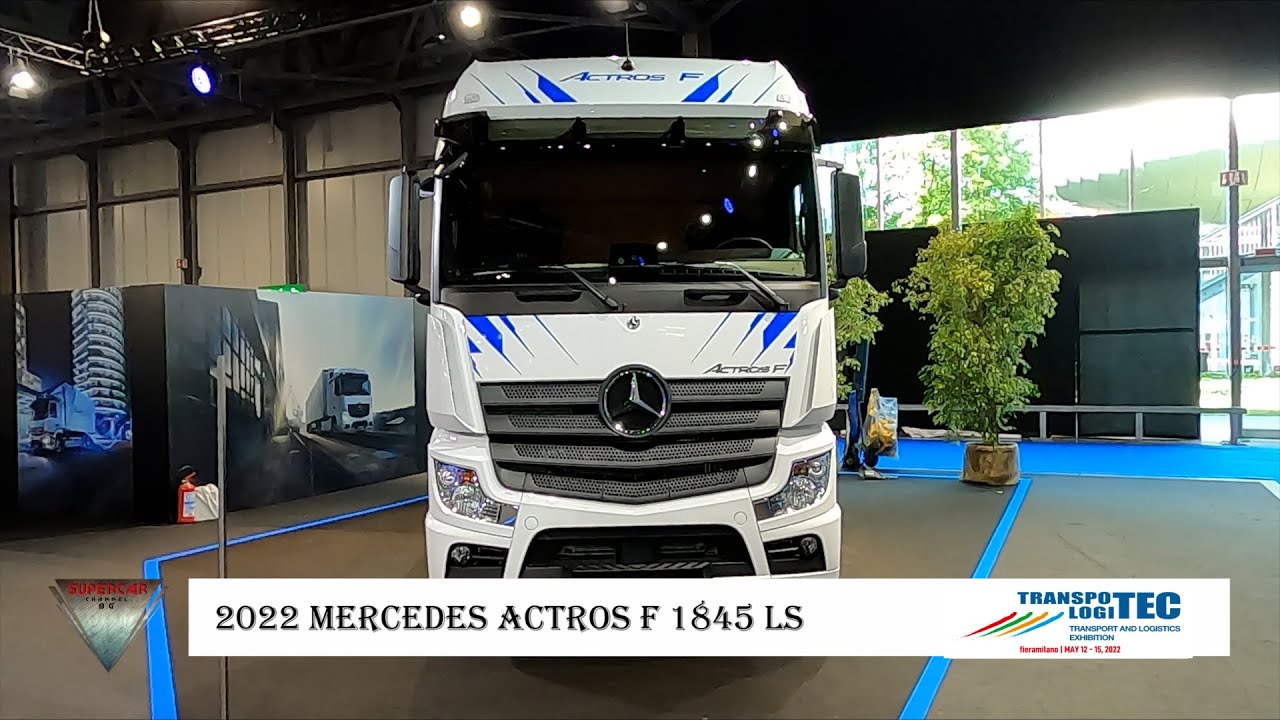 2022 Nouvo Mercedes Actros F 1845 LS Tractor Truck Interior and Exterior Walkaround Transpotec Logit