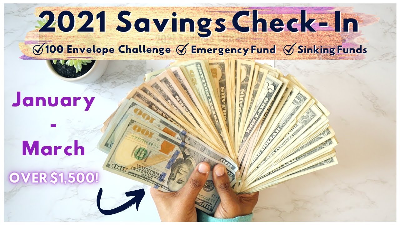 2021 SAVINGS CHECK - IN | HOW MUCH DID WE SAVE IN 3 MONTHS? | SINKING FUNDS | CASH ENVELOPES