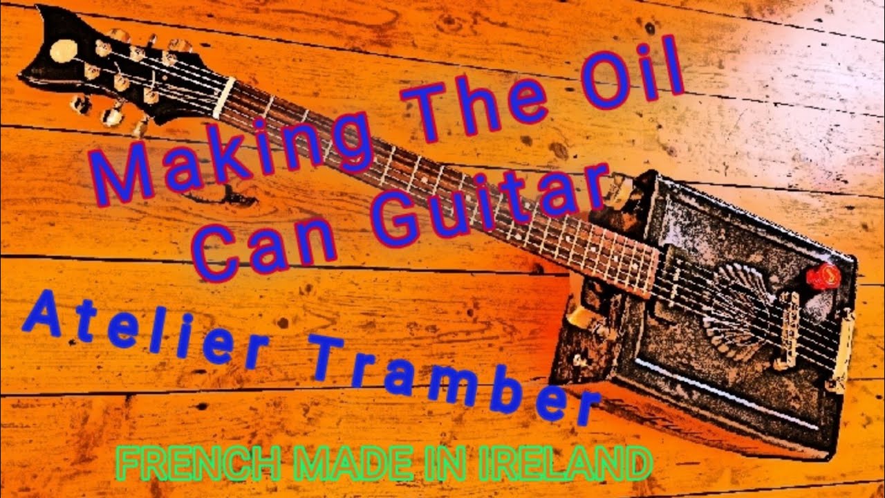 Electric Guitar made with a vintage Oil Can