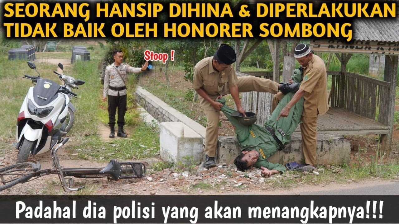 DIHINA & DIPERLAKUKAN TIDAK BAIK KARNA HANYA HANSIP, PADAHAL IA POLISI YANG AKAN MENANGKAPNYA ‼️