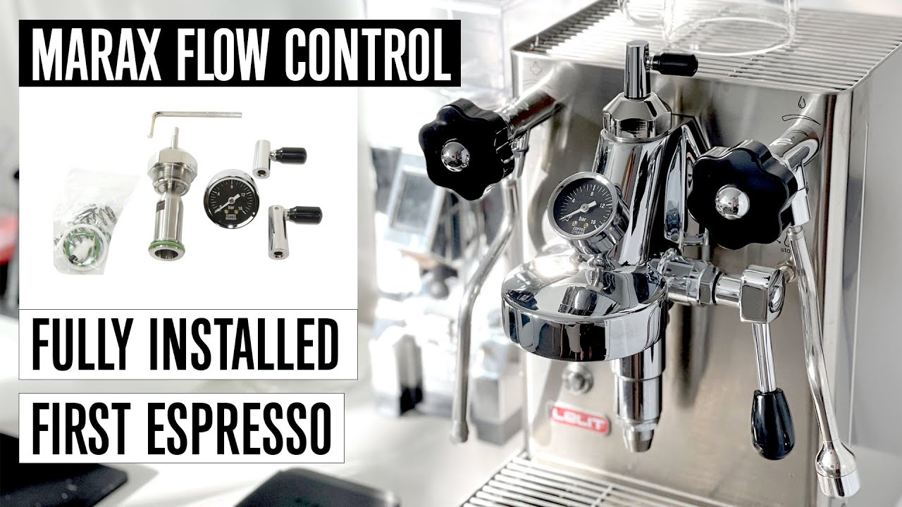 First espresso with Lelit MaraX Flow control fully installed