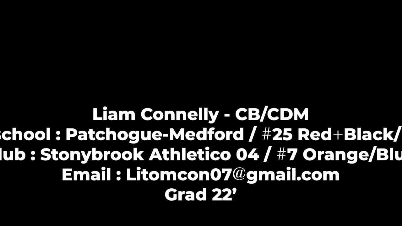 Liam Connelly 2020-2021 Soccer Highlights