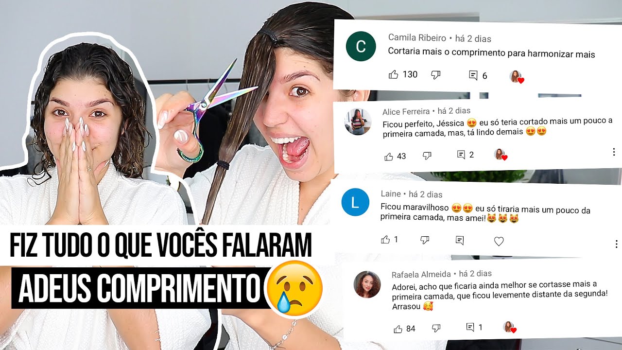 FIZ TUDO QUE VOCÊS MANDARAM - Cortei o cabelo de novo | por Jessica Melo