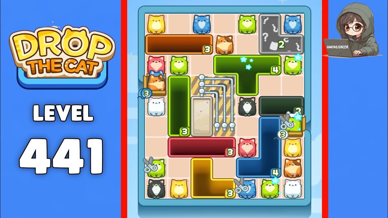 Drop The Cat level 441 solution 