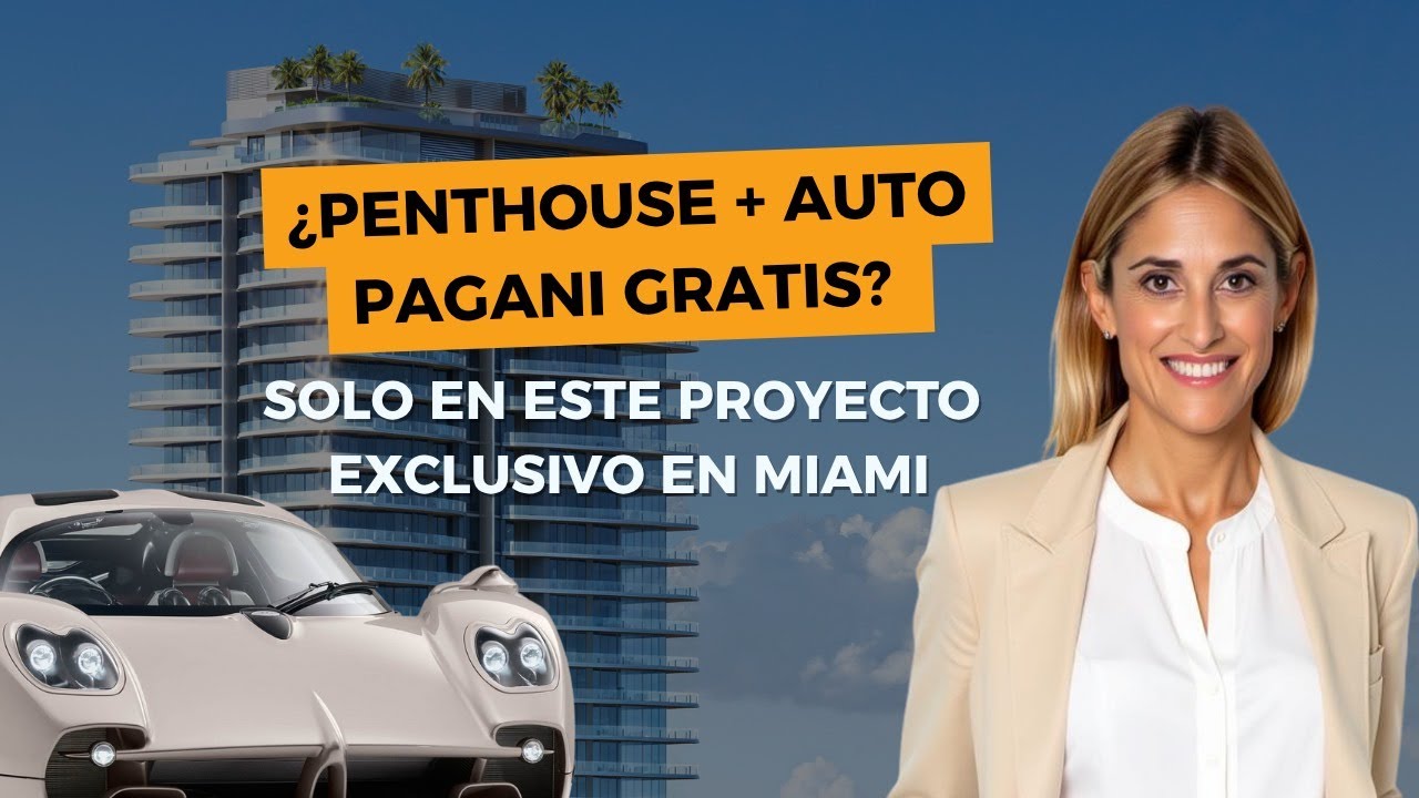 ¡Este Penthouse en Miami incluye un Pagani! 🏎️ El lujo más exclusivo llega a North Bay Village