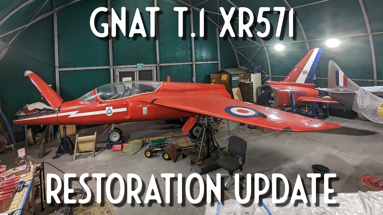 Folland Gnat Jet Restoration at the Tangmere Military Aviation Museum