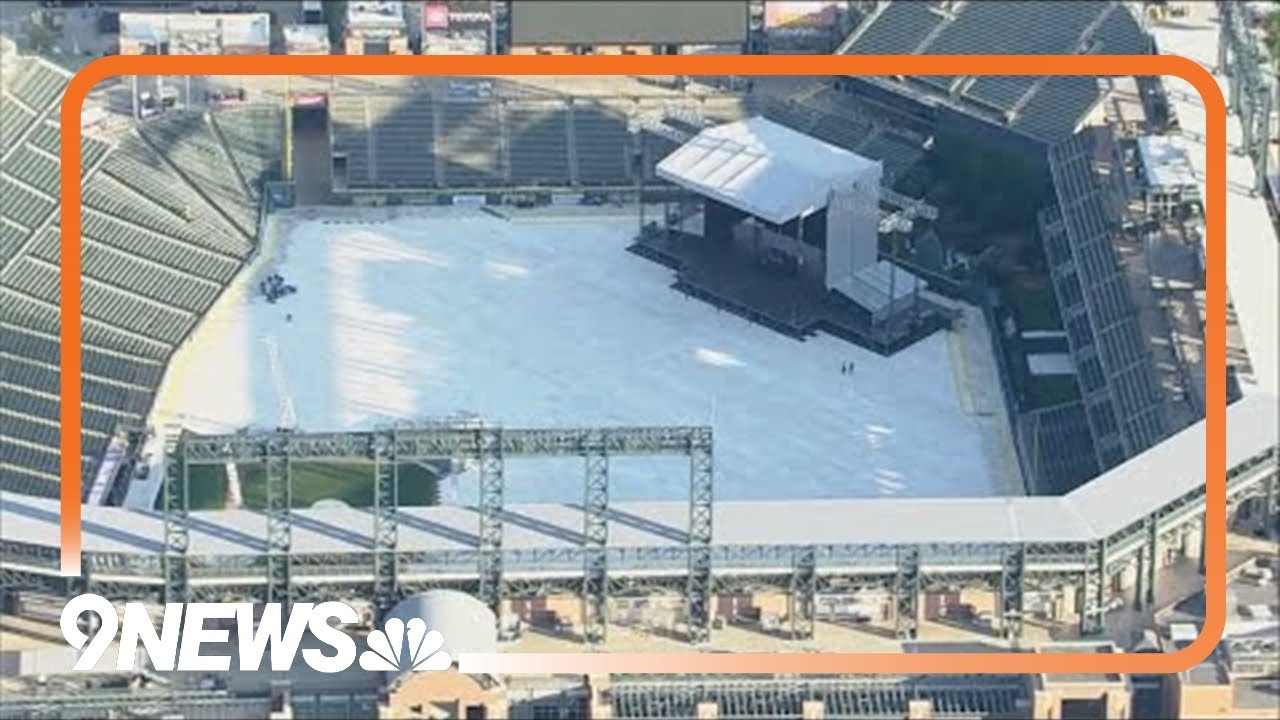 Billy Joel in Denver: Crew set up for Coors Field concert